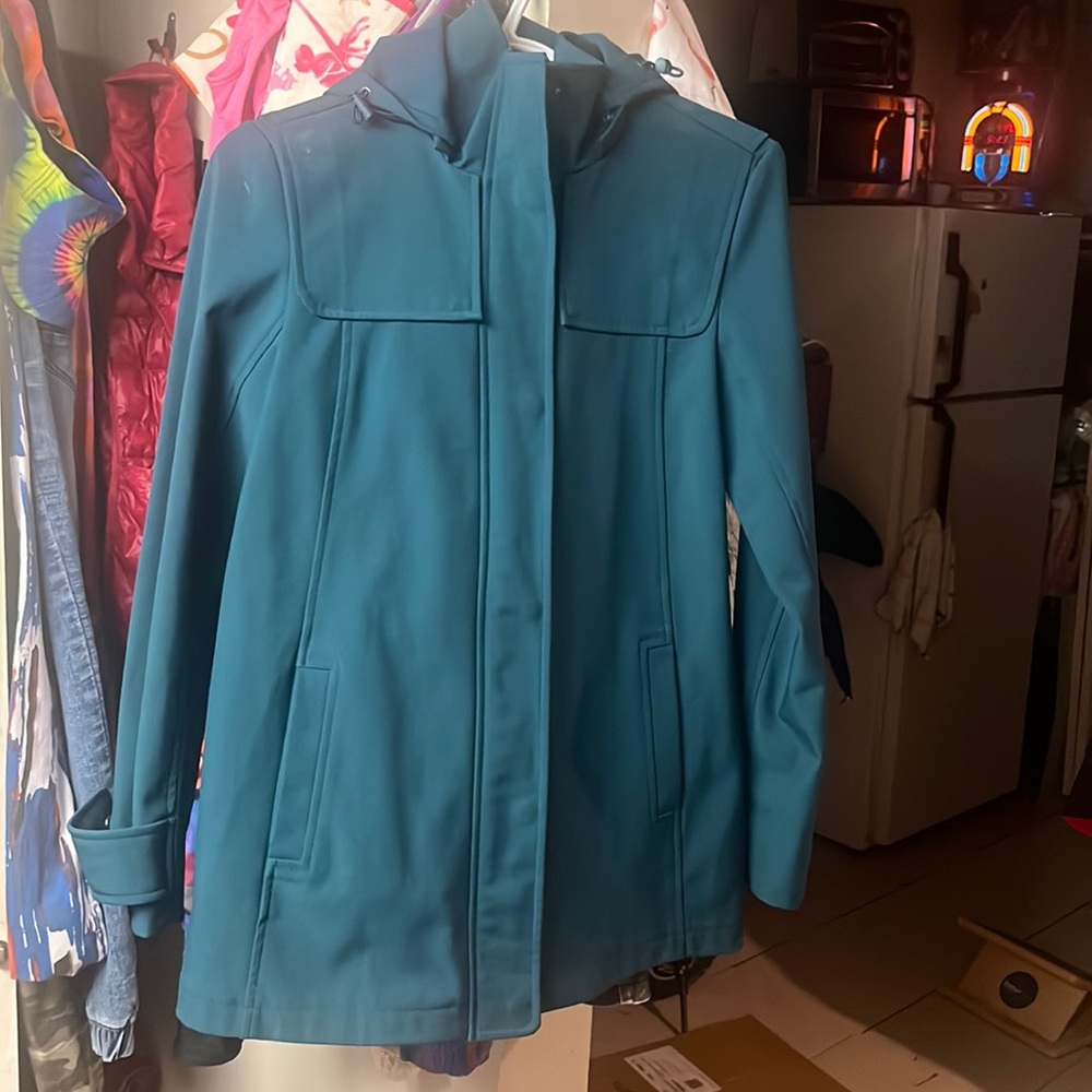 TWO long waterproof jackets! $6.99 shipping! SZ Small
